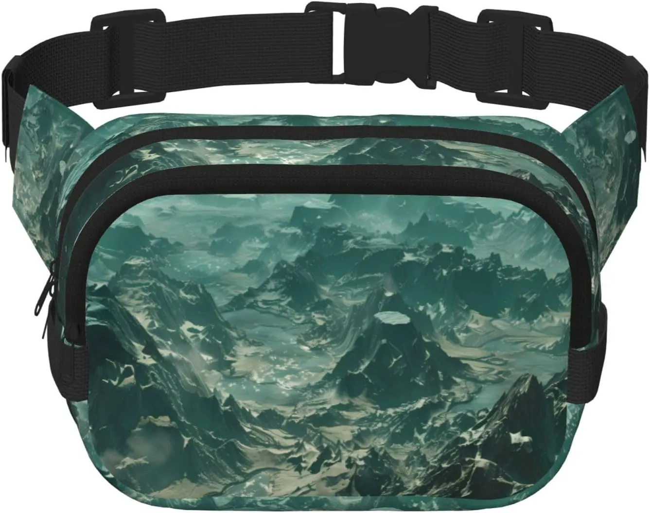 Phayah Endless Barren Mountains Pattern Fanny Waist Packs For Men Women, Waist Bag Hip Pack For Travel Hiking Running Outdoor Sports