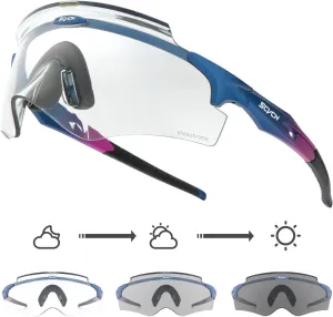 Photochromic Cycling Glasses Men Women Wrap Around Sports Sunglasses HD MTB Bicycle Riding Mountain Bike Sunglasses S25