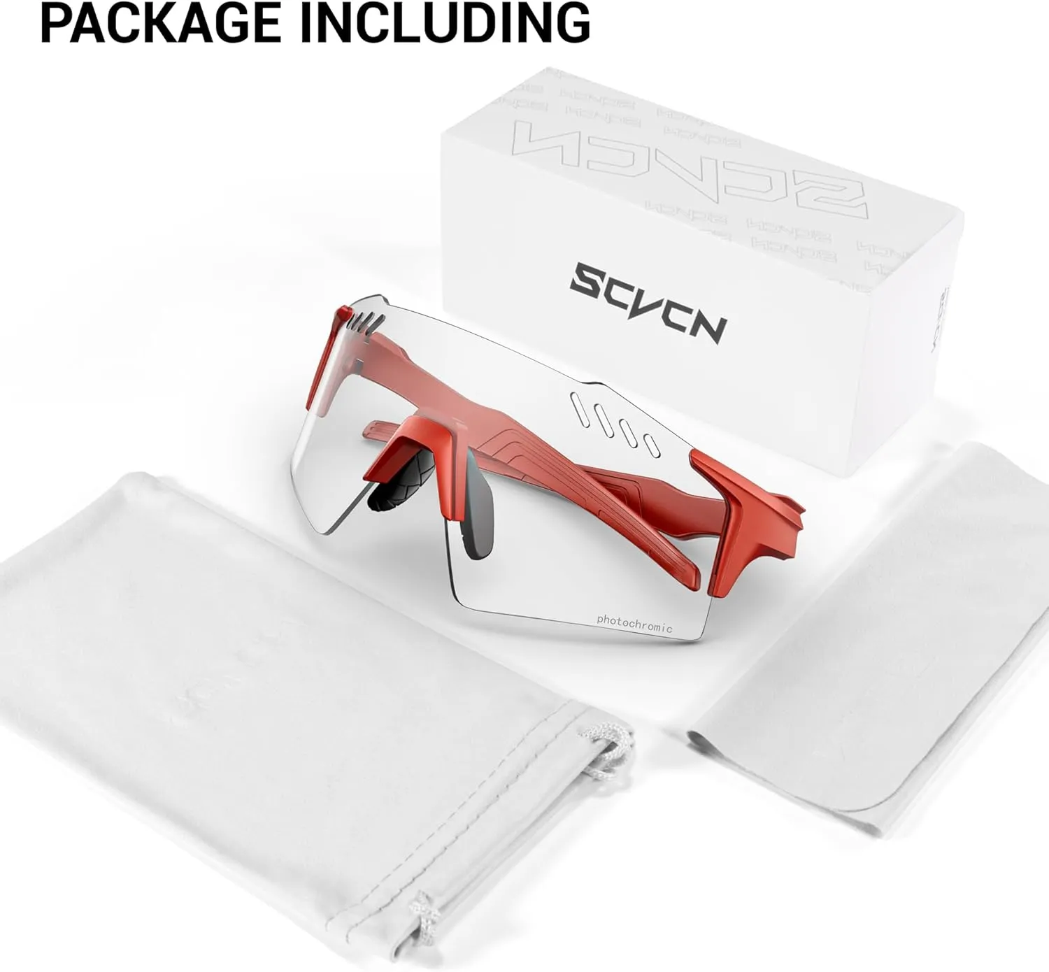 Photochromic Cycling Glasses UV400 Protection for Women Men Cycling Glasses TR90 Frame MTB Running Bike DZ-S9A2