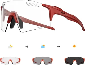 Photochromic Cycling Glasses UV400 Protection for Women Men Cycling Glasses TR90 Frame MTB Running Bike DZ-S9A2