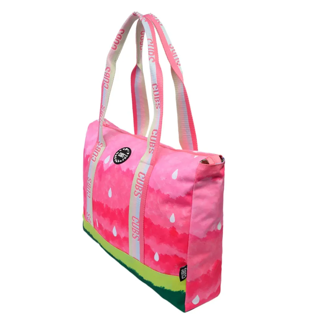 Pink Watermelon Cocktail Double Face Tote Bag