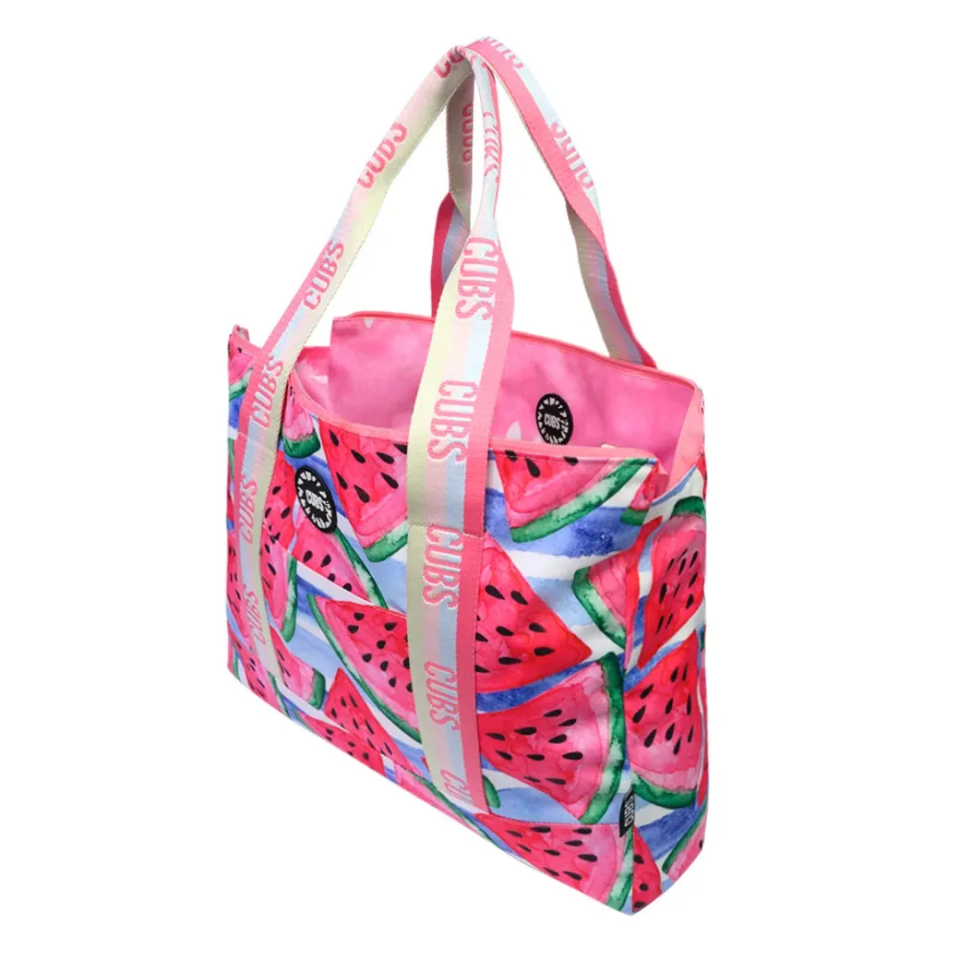 Pink Watermelon Cocktail Double Face Tote Bag