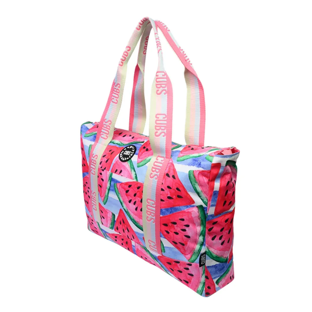Pink Watermelon Cocktail Double Face Tote Bag