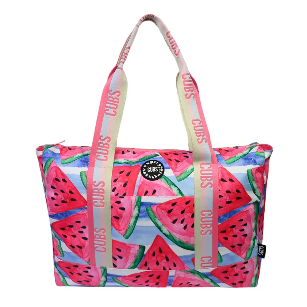 Pink Watermelon Cocktail Double Face Tote Bag