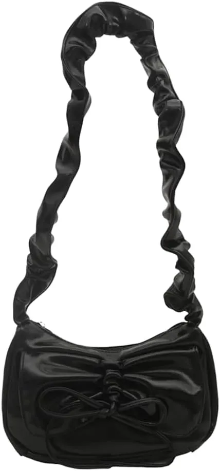 Pleated Ruched Shoulder Handbag