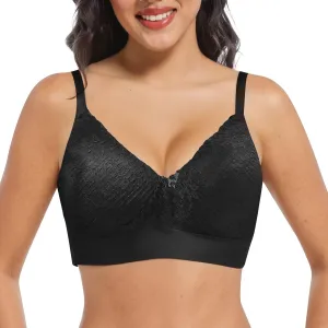 Plus Sized Sports Bra Latex Wire Comfortable Thin Sexy Up Packs