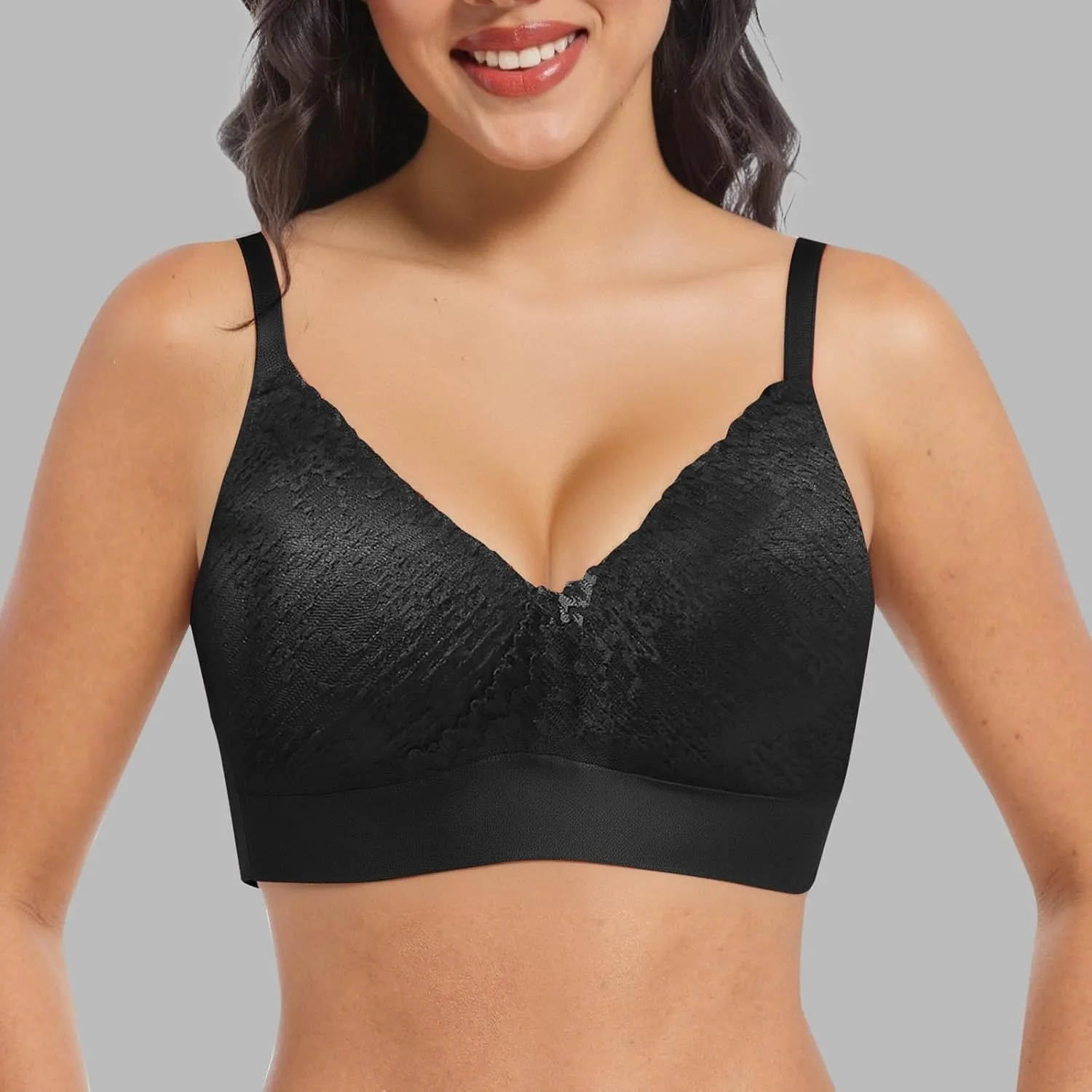 Plus Sized Sports Bra Latex Wire Comfortable Thin Sexy Up Packs