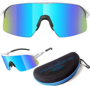 Polarized Cycling Sunglasses for Women and Men, Golfing Running Volleyball MTB and Outdoor sports