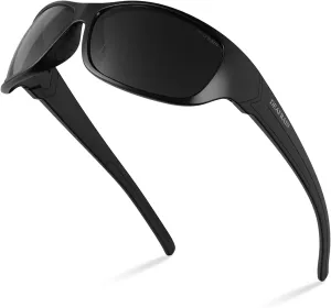 Polarized Sports Sunglasses for Men Women Driving Fishing Cycling Running UV Protection