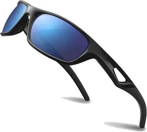 Polarized Sports Sunglasses Shatter Resistant Cycling Glasses for Men-Women UV Protection