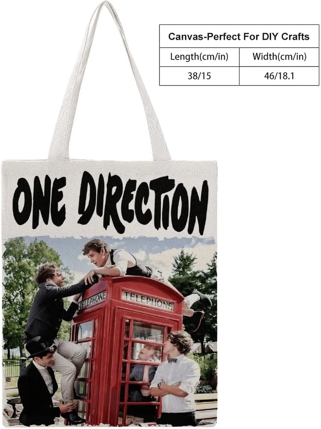 Pop Music Tote Bags, Womens Shoulder Bag, Letter Travel Bag, Novelty Canvas Tote Bag Double, Funny Reusable Grocery Bag