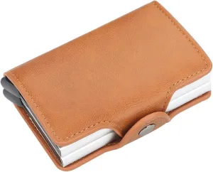Premium RFID Blocking Wallet, Pop Up Card Case, Men's or Ladies' Credit card wallet，Aluminum Card Holder，Minimalism，9-14 Card Capacity | Cash Slot