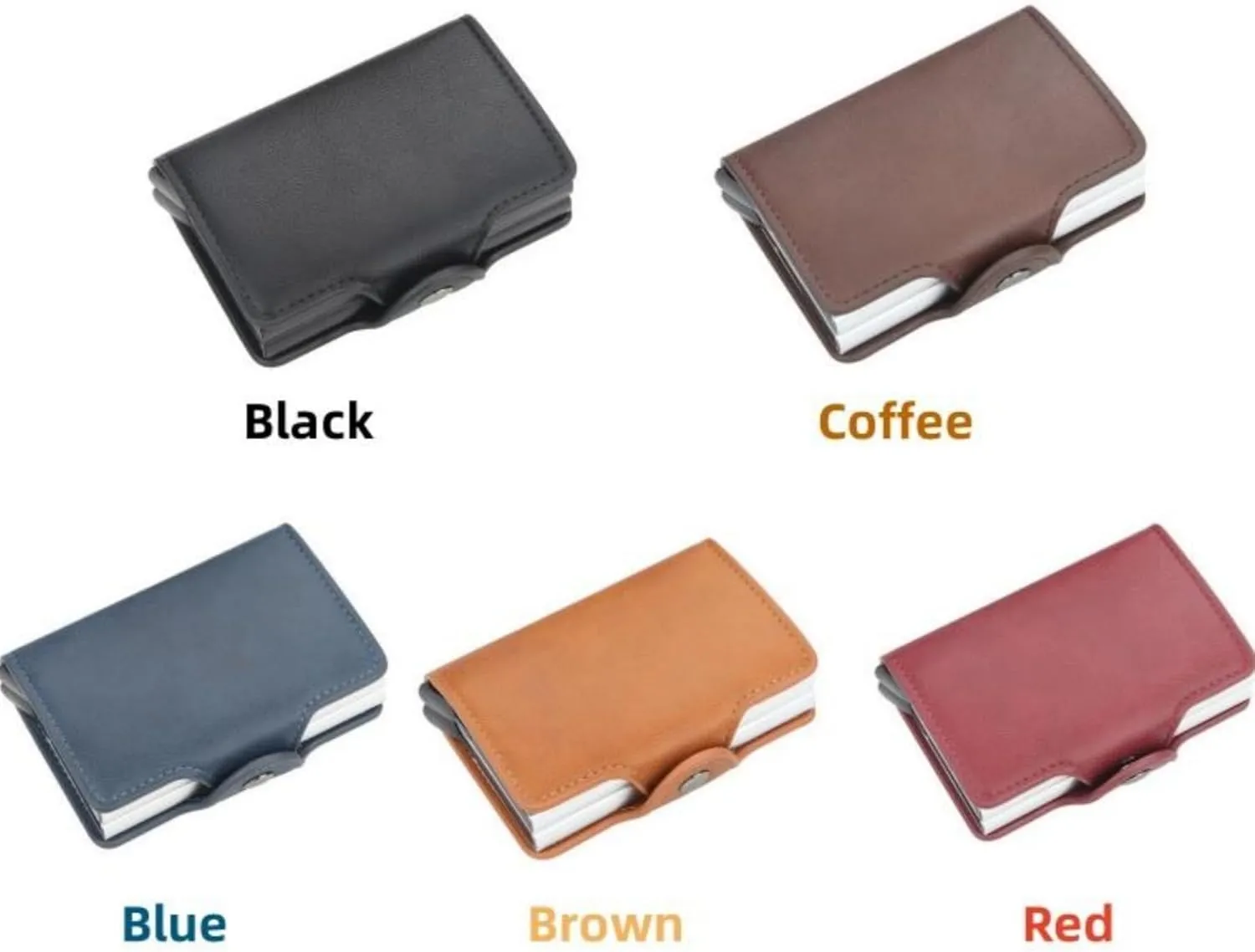 Premium RFID Blocking Wallet, Pop Up Card Case, Men's or Ladies' Credit card wallet，Aluminum Card Holder，Minimalism，9-14 Card Capacity | Cash Slot