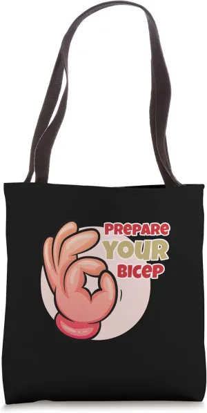 Prepare Your Bicep If You Look Game Circle Game Tote Bag