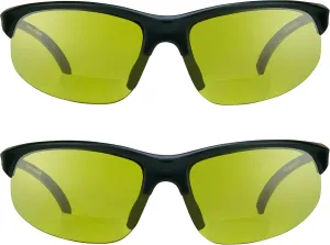 proSPORT BIFOCAL Sunglasses Readers Tinted Mens Womens High Definition Amber Yellow Smoke  1.50  1.75  2.00  2.25  2.50