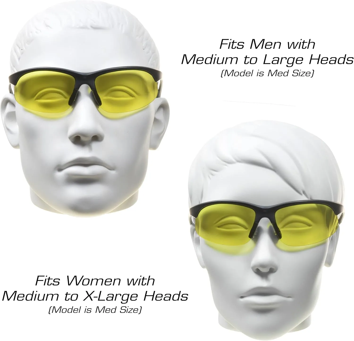 proSPORT BIFOCAL Sunglasses Readers Tinted Mens Womens High Definition Amber Yellow Smoke  1.50  1.75  2.00  2.25  2.50