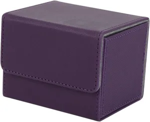 PU Leather Card Deck Storage Box Compact Organizer Case for Trading Cards Scratch Abrasion Resistant Lightweight Portable present