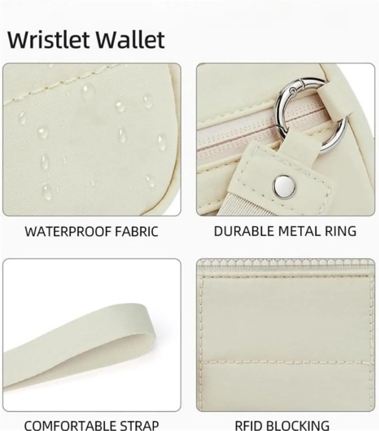 Puffer Wristlet Wallet Fits Phone, Casual Wristlets Purses Card Wallets, Credit Card Holder Phone Organizer