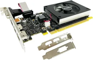 QTHREE GeForce GT 730 4GB DDR3 Low Profile Graphics Card, 2X HDMI, DP, VGA, PCI Express 2.0 x8,Gaming Video Card,Computer GPU for PC