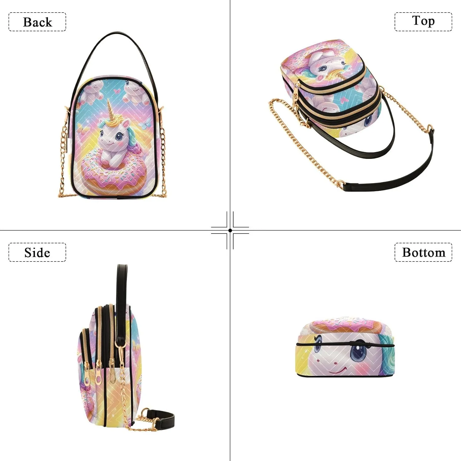 Quilted Crossbody Bag Small Shoulder Purse Women's Handbags Phone Purse with Chain