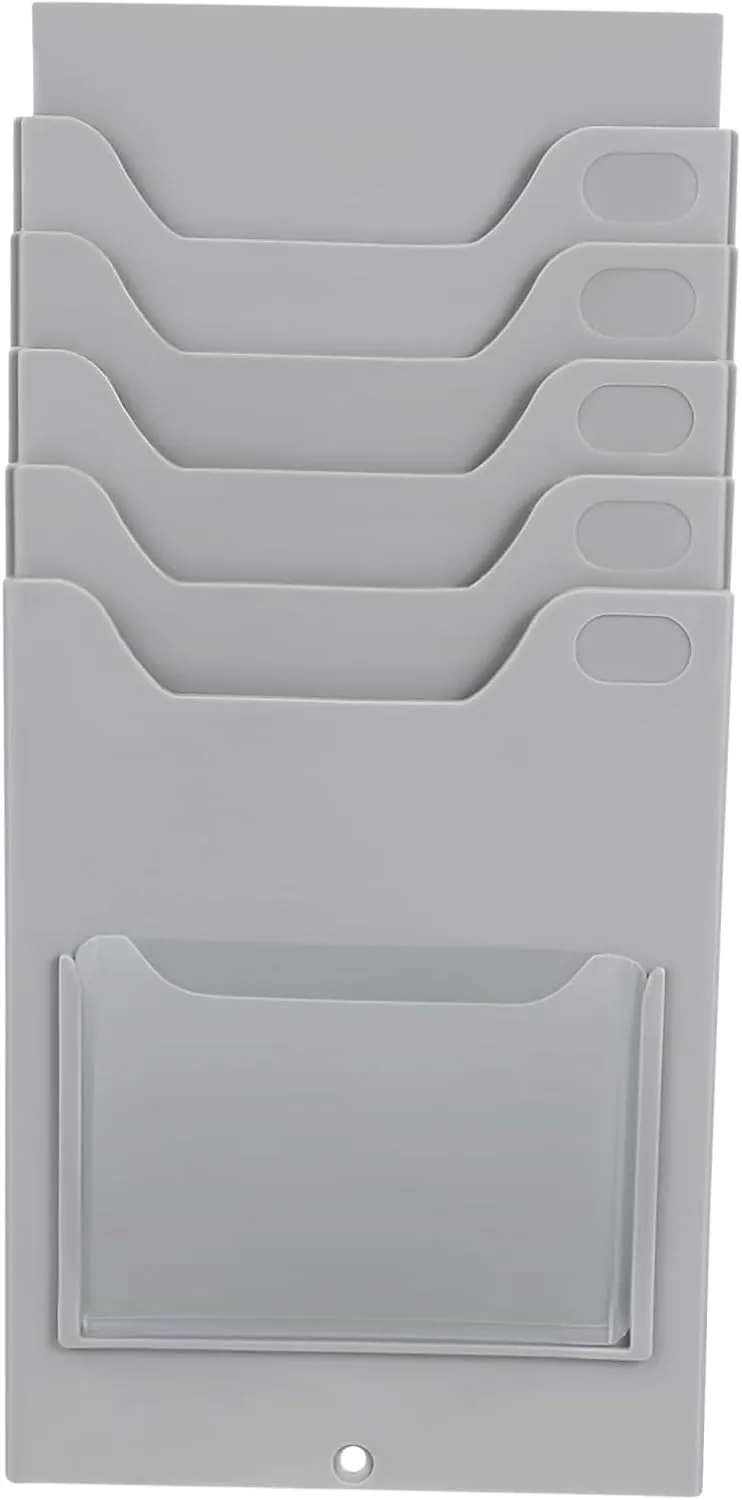 Rack Attendance Cards Organizer Material Cards Bag Wall Rack for Multi-Pocket Holder