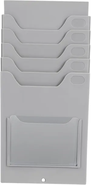 Rack Attendance Cards Organizer Material Cards Bag Wall Rack for Multi-Pocket Holder