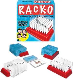 Rack-O Retro Game by Winning Moves Games USA, Classic Tabletop Game Enjoyed by Families Since the 1950's! Ages 8 , 2-4 Players (6122)