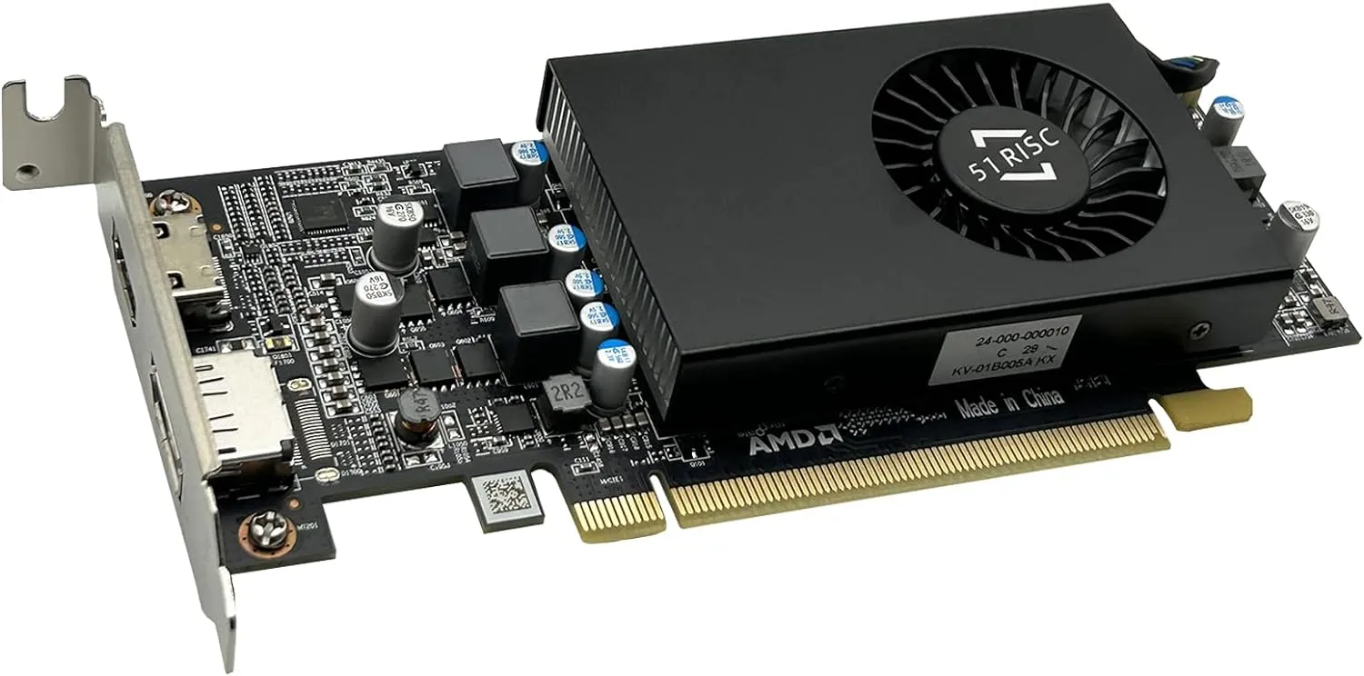 Radeon RX 550 LP Graphics Card, Low Profile 4GB GDDR5 Small Form Factor Video Card for Gaming 4K Display Desktop/Mini PC SFF Video Card (RX 550 4GB Low Profile)