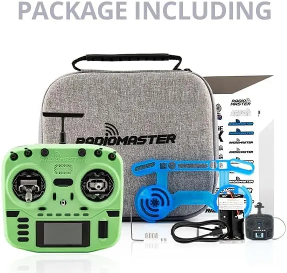 RadioMaster Boxer Crush EdgeTX 2.4G 16CH Remote Controller ELRS with AG01 Hall Gimbals (Blue)