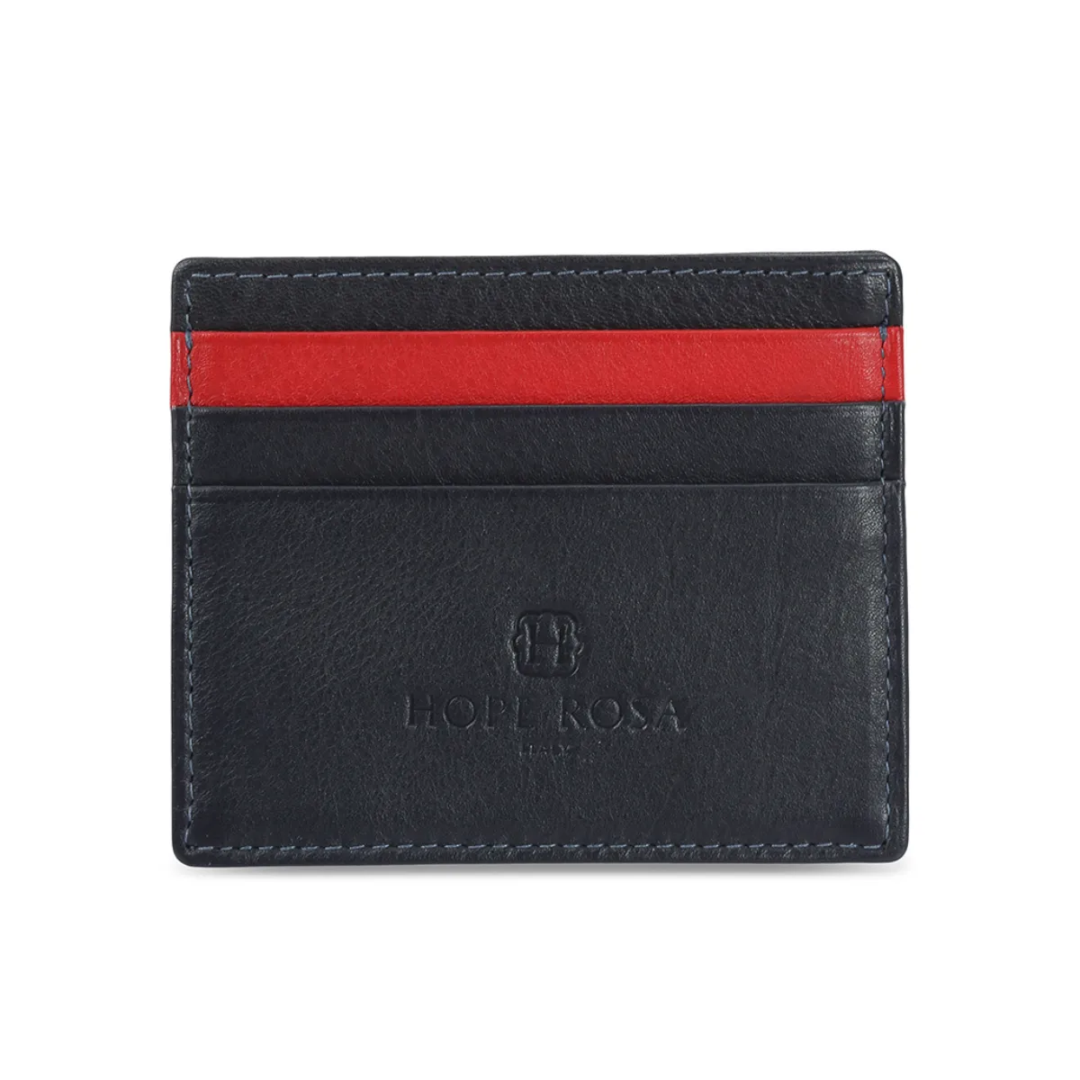 Rafa Leather Multi-Slot Card Holder/Wallet (Black)