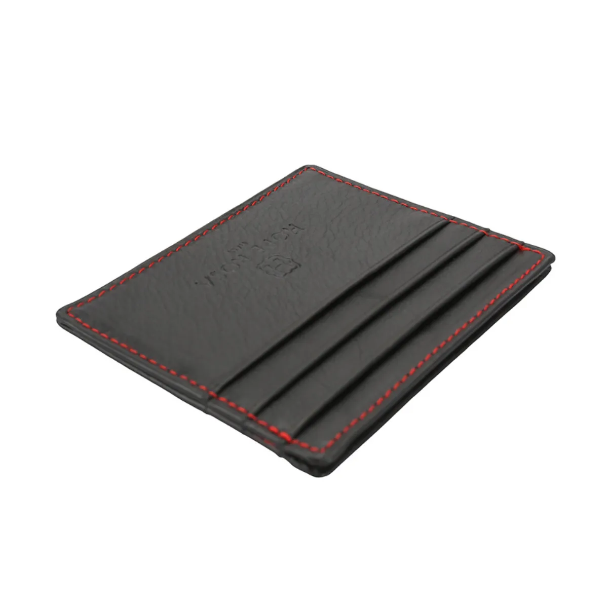 Rafa Leather Multi-Slot Card Holder/Wallet (Black)