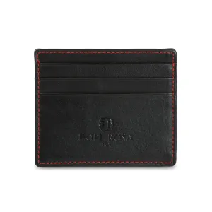 Rafa Leather Multi-Slot Card Holder/Wallet (Black)