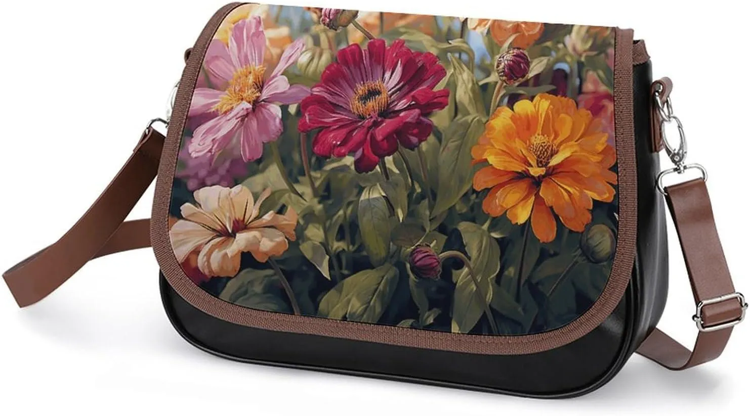 Red And Yellow Style Crossbody Bags for Women Travel Shoulder Bag Small Leather Cross Body Handbags
