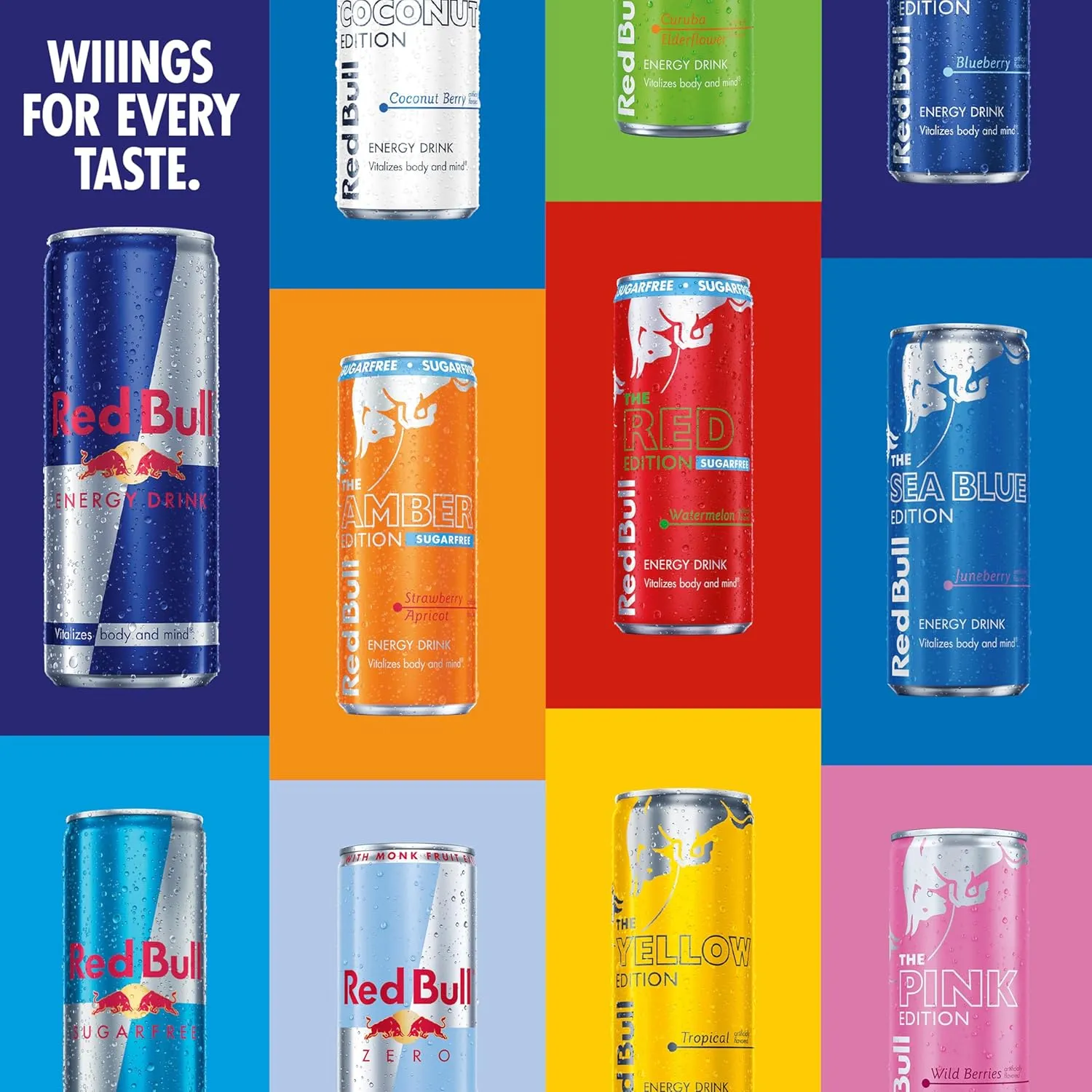 Red Bull Energy Drink with 114mg Caffeine plus Taurine & B Vitamins, 12 Fl Oz, 6 Packs of 4 Cans (Pack of 24)