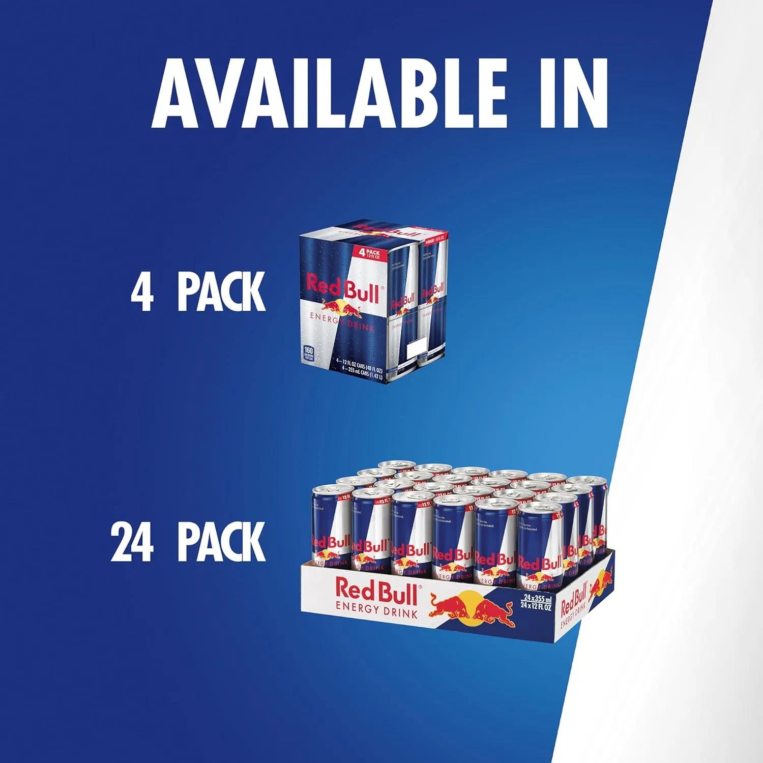 Red Bull Energy Drink with 114mg Caffeine plus Taurine & B Vitamins, 12 Fl Oz, 6 Packs of 4 Cans (Pack of 24)