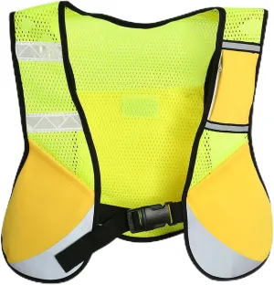 Reflective Vest for Night Running, Hiking Reflective Jacket High Visibility Reflective Vest Breathable Cycling Reflective Night Vest Suitable for Running, Cycling and Walking