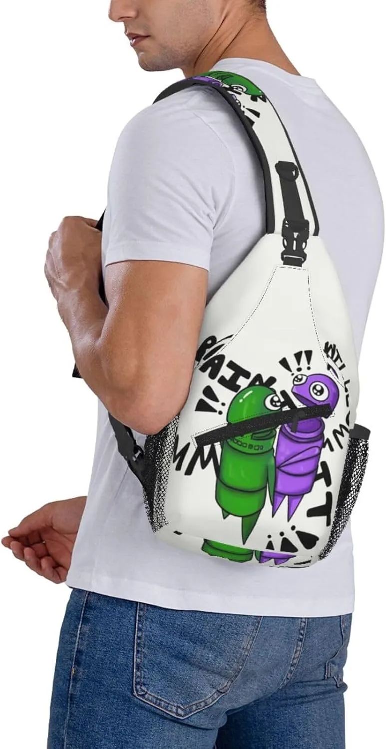 Repo Robot Crossbody Sling Backpack Sling Bag Multipurpose Travel Hiking Chest Bag Daypack for Women Men