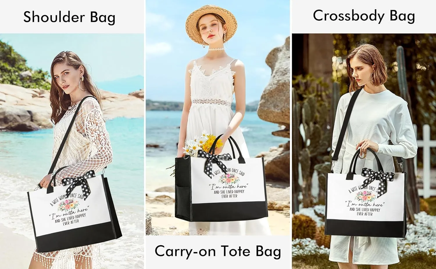 Retirement Gifts for Women 2025, Best Cool Retirement Gifts for Coworker Teacher Nurses Boss Friends Mom Grandma Retirees, Funny Retired Gifts Happy Retirement Gifts - Canvas Tote Bag & Makeup Bag Set