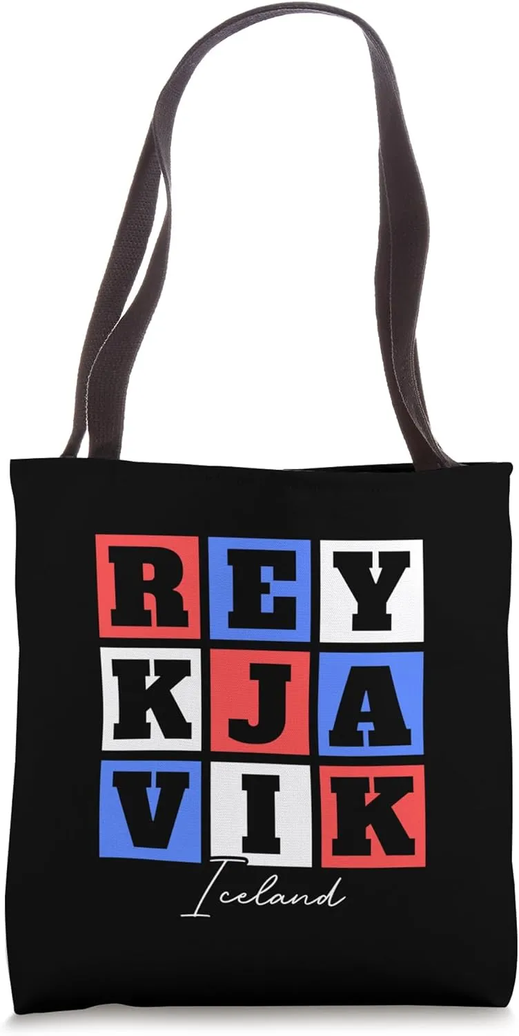 Reykjavik Iceland Travel Vacation Souvenir Tote Bag