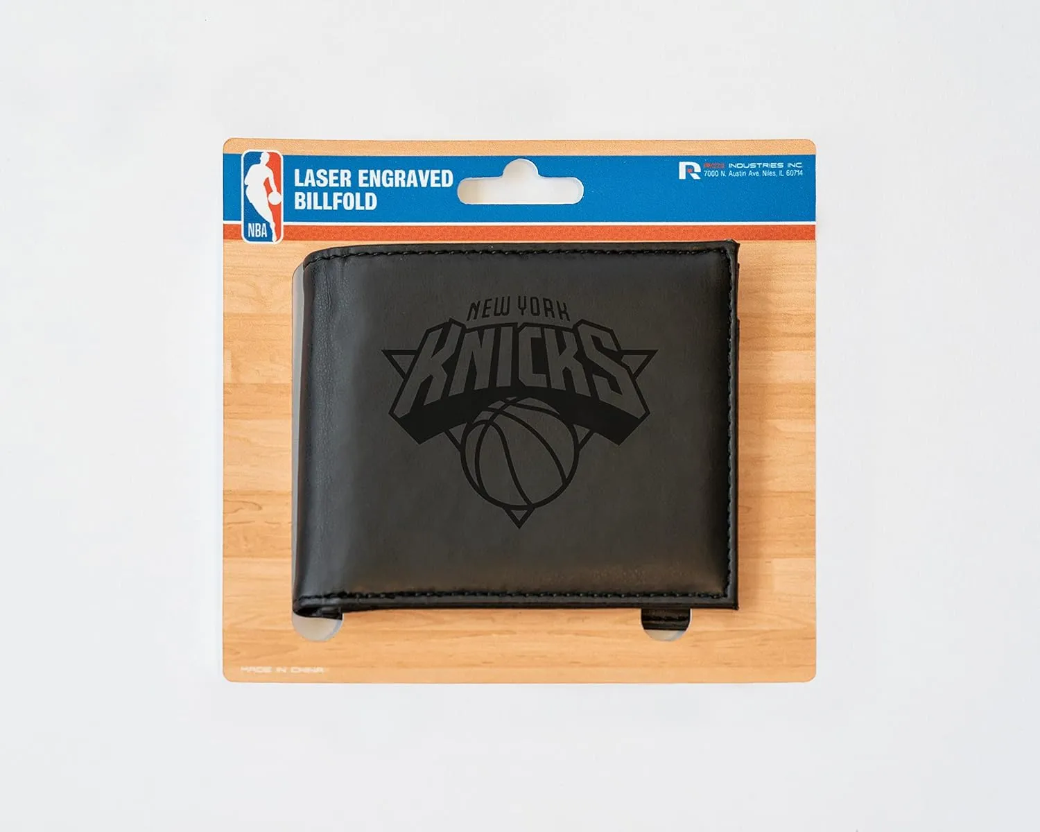 Rico Industries NBA Laser Engraved Billfold Wallet Laser Engraved Bill-fold Wallet - Slim Design - Great Gift