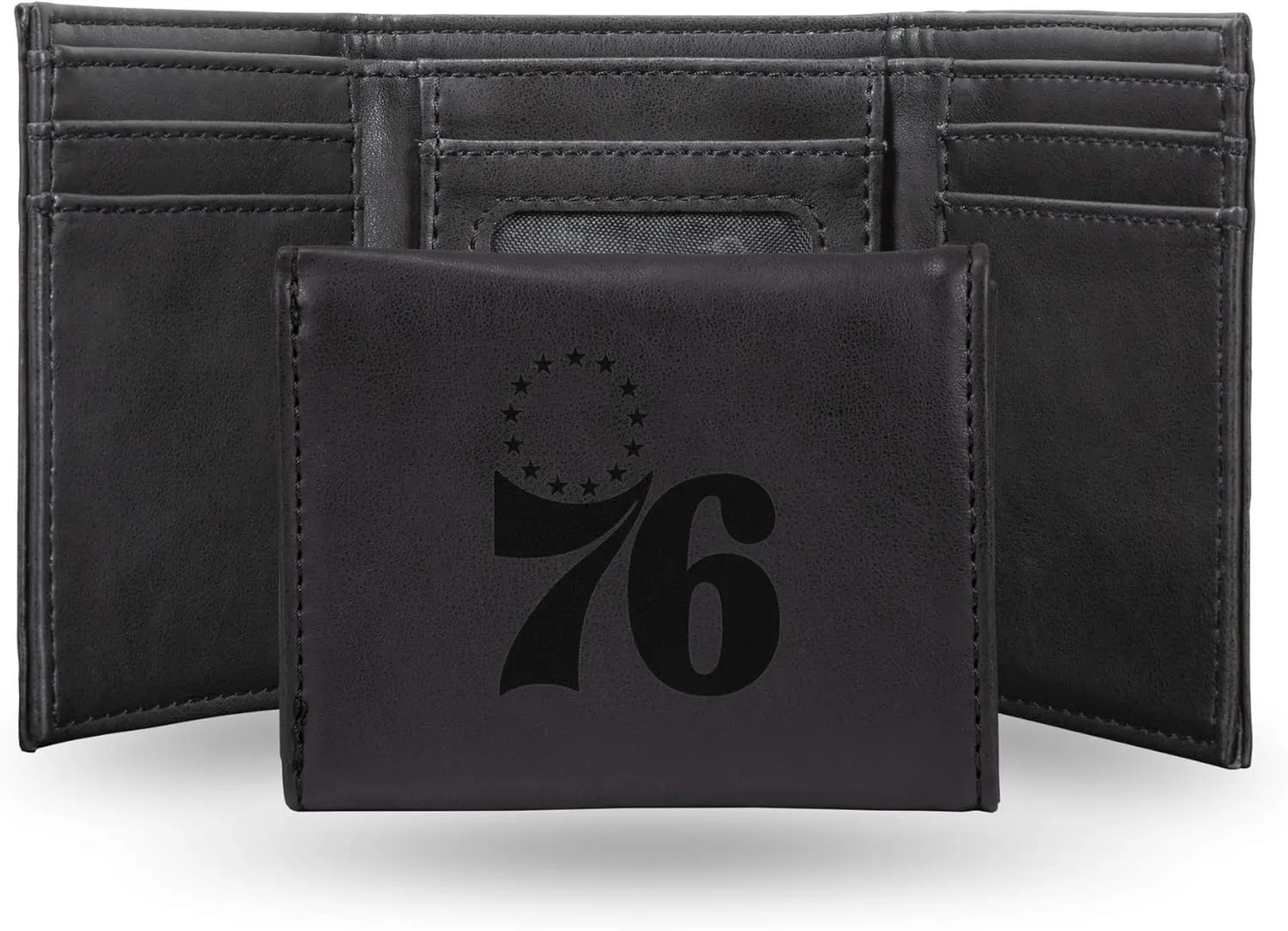Rico Industries NBA Laser Engraved Trifold Laser Engraved Tri-Fold Wallet - Men's Accessory