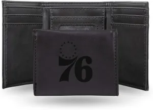 Rico Industries NBA Laser Engraved Trifold Laser Engraved Tri-Fold Wallet - Men's Accessory