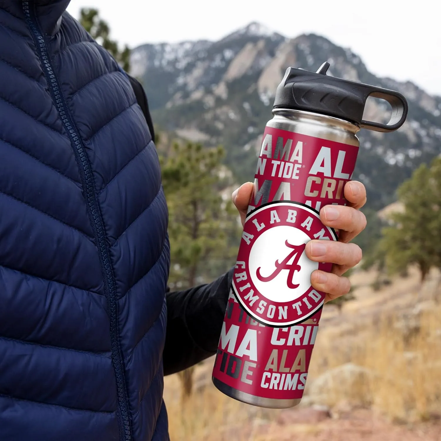 Rico Industries NCAA 22oz Stainless Steel Tumbler with Lid - Great For Coffee, Tea, Water or Cocktails