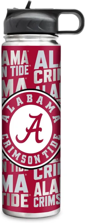 Rico Industries NCAA 22oz Stainless Steel Tumbler with Lid - Great For Coffee, Tea, Water or Cocktails