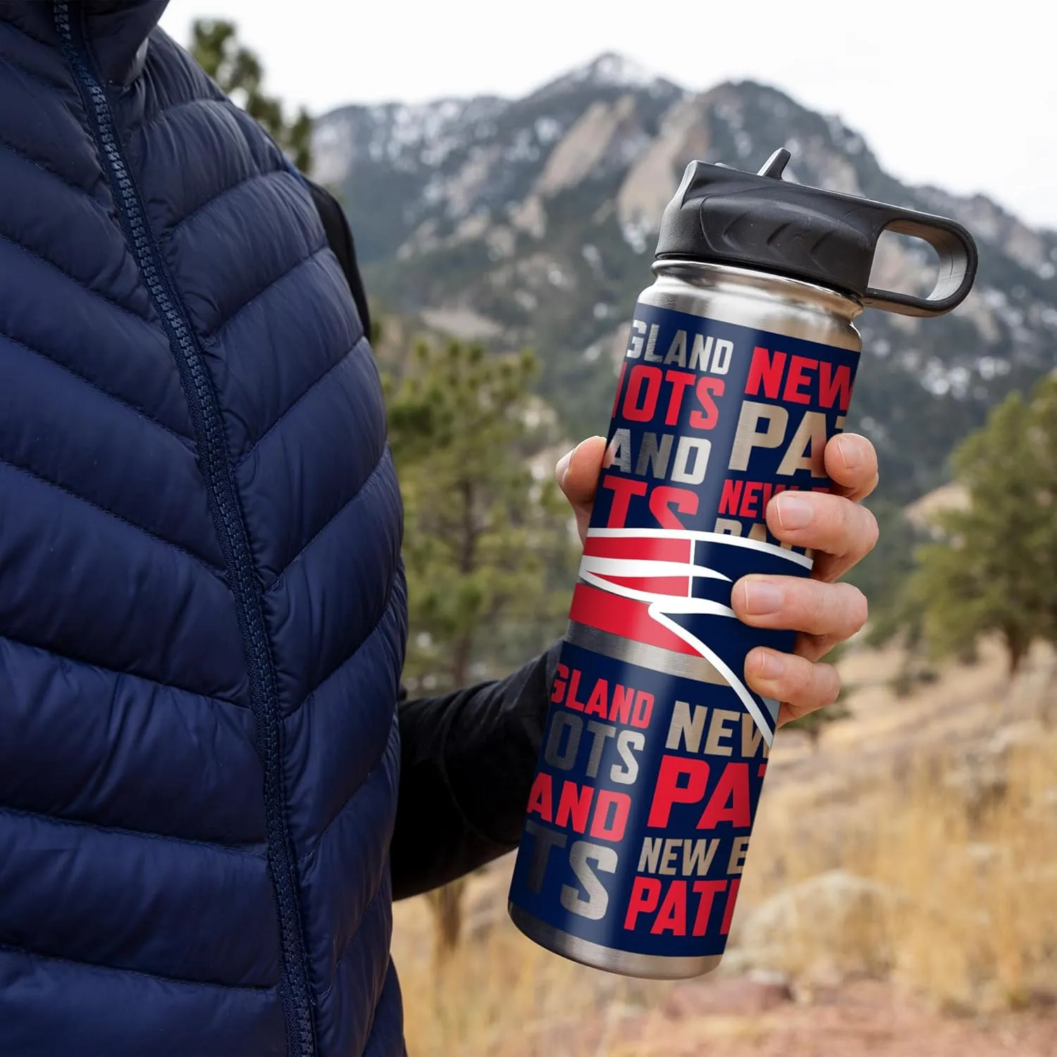 Rico Industries NFL Football Stainless Steel Tumbler with Lid - Great For Coffee, Tea, Water or Cocktails