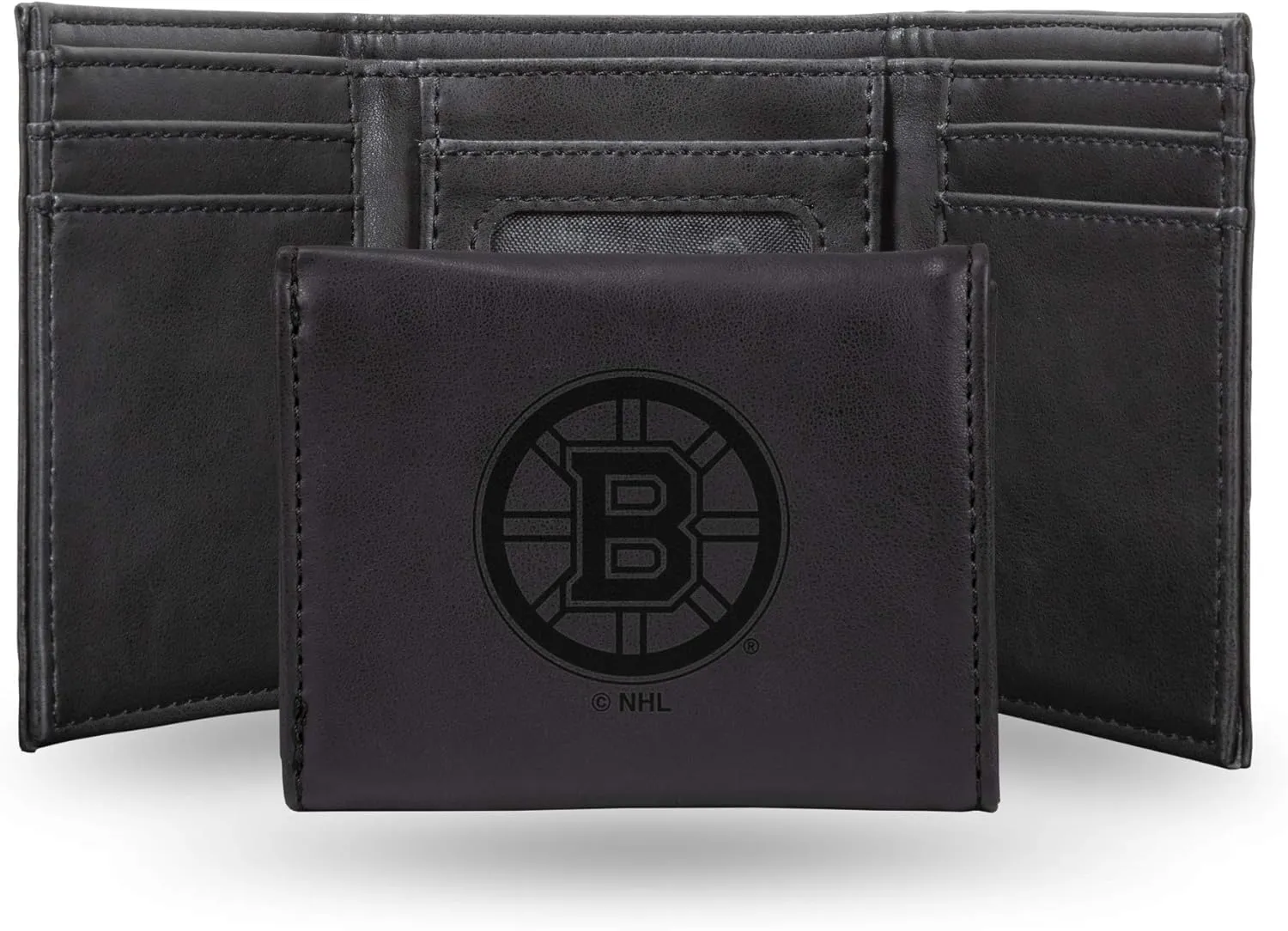 Rico Industries NHL Laser Engraved Trifold Laser Engraved Tri-Fold Wallet - Men's Accessory