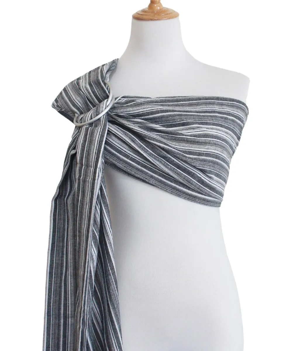 Ring Sling Baby Carrier, Soft Cotton Baby Sling Carrier Newborn to Toddler, Baby Wrap Carrier for Plus Size Parents, Perfect Shower Gift, Rock