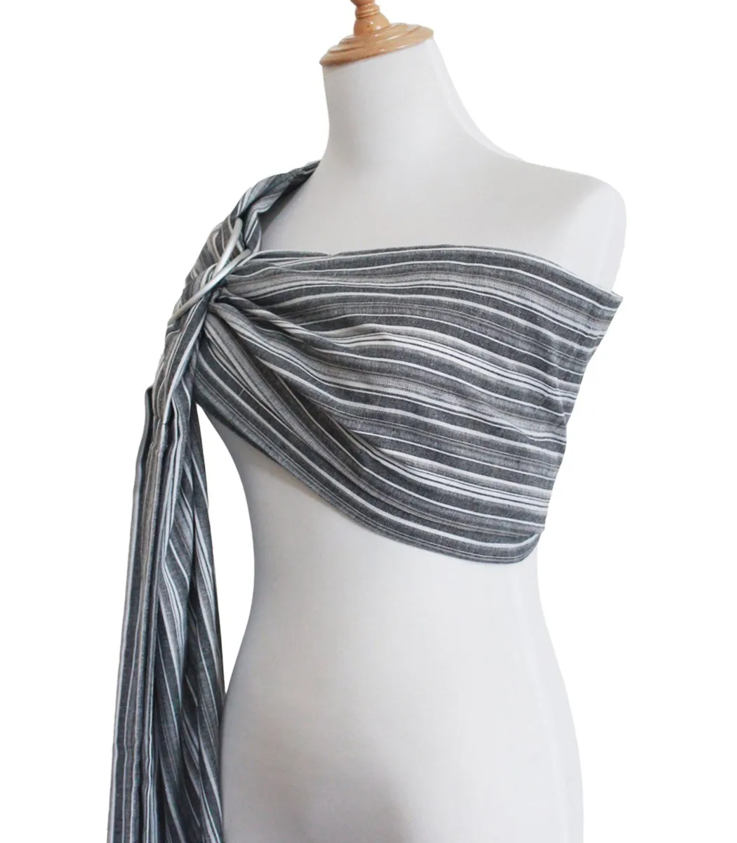 Ring Sling Baby Carrier, Soft Cotton Baby Sling Carrier Newborn to Toddler, Baby Wrap Carrier for Plus Size Parents, Perfect Shower Gift, Rock