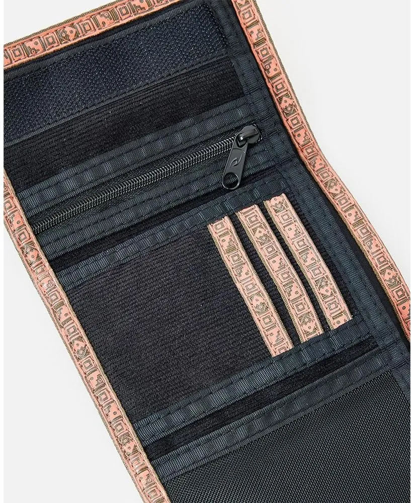 Rip Curl Men's Archive Corduroy Wallet, Multiple Card Slots and ID Window, Washed Black