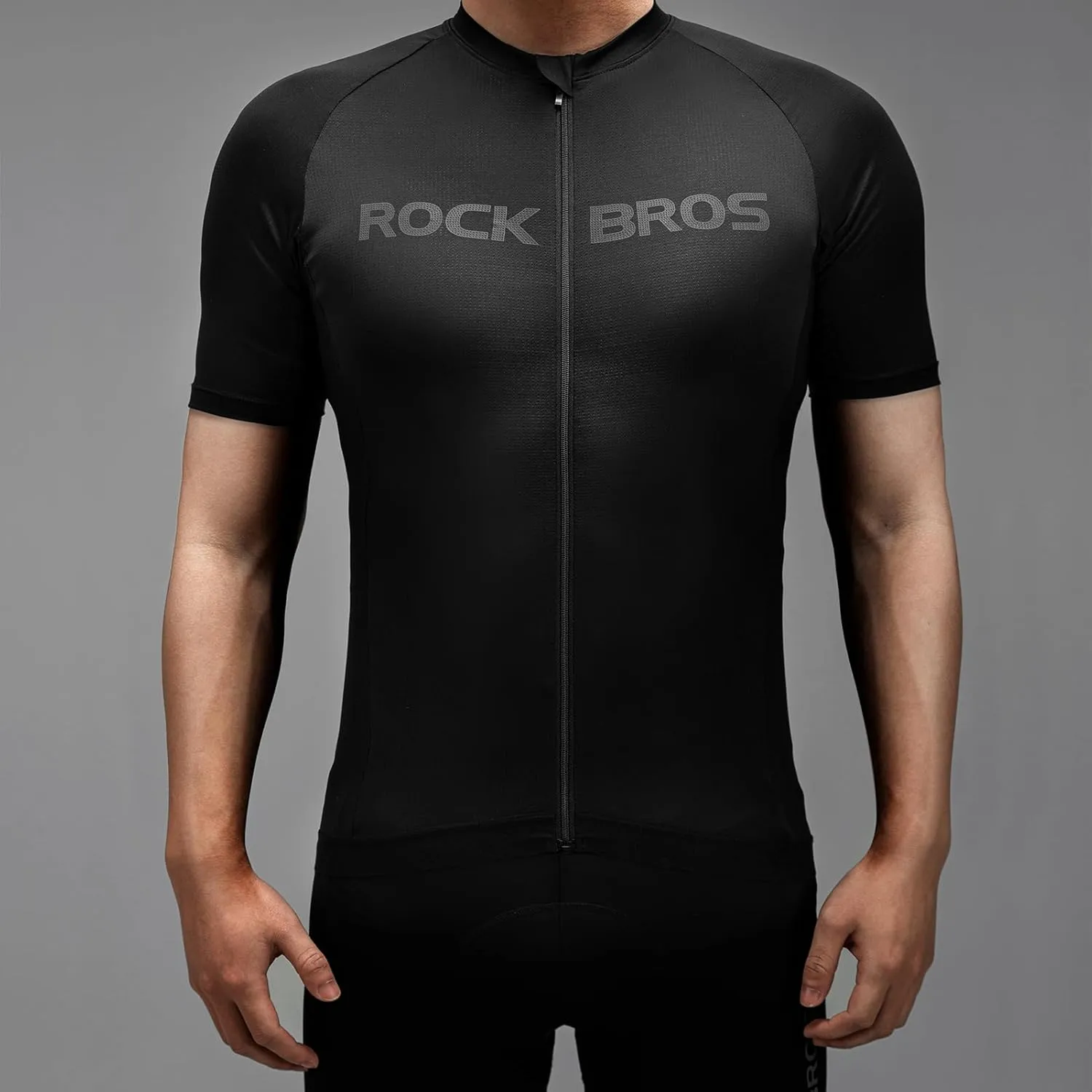 ROCKBROS Mens Cycling Jersey Short Sleeve Ultra Breathable Bike Jersey Quick Dry Mountain Bike Jersey Top Cycling Clothing